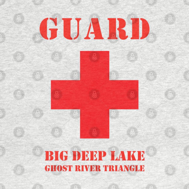 Big Deep Lake Lifeguard - red by carlafowler16